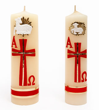 Conjunto de Cirios Pascuales, Tamaño Medio